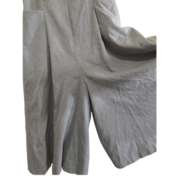 Vivian Chan McKenna Jumpsuit Medium Wide Leg Crop Culotte Mesh Cross Back - Picture 8 of 14